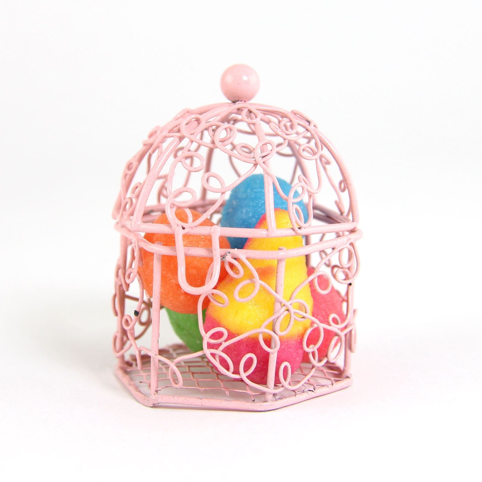 Mini Swirly Bird Cage Favours