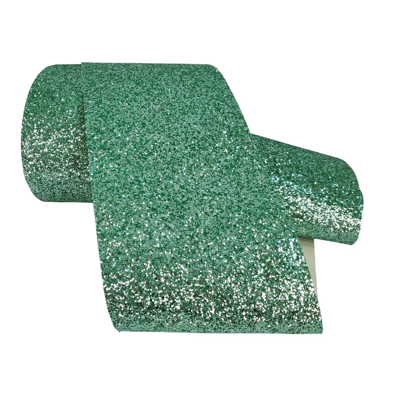 Chunky Glitter Fabric Wallpaper 16cm Borders
