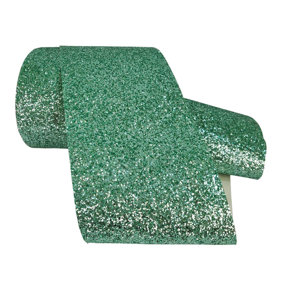 Chunky Glitter Fabric Wallpaper 16cm Borders