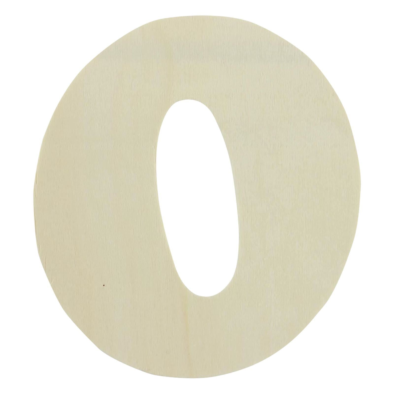Large Natural Wood Flat Alphabets