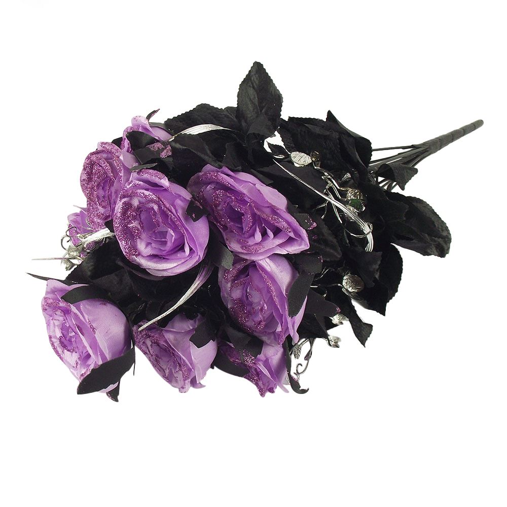 Large 12 Head Bling Glitter Vivid Bouquet