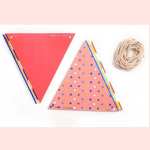 Colourful Heart and Party Paper Party Buntings