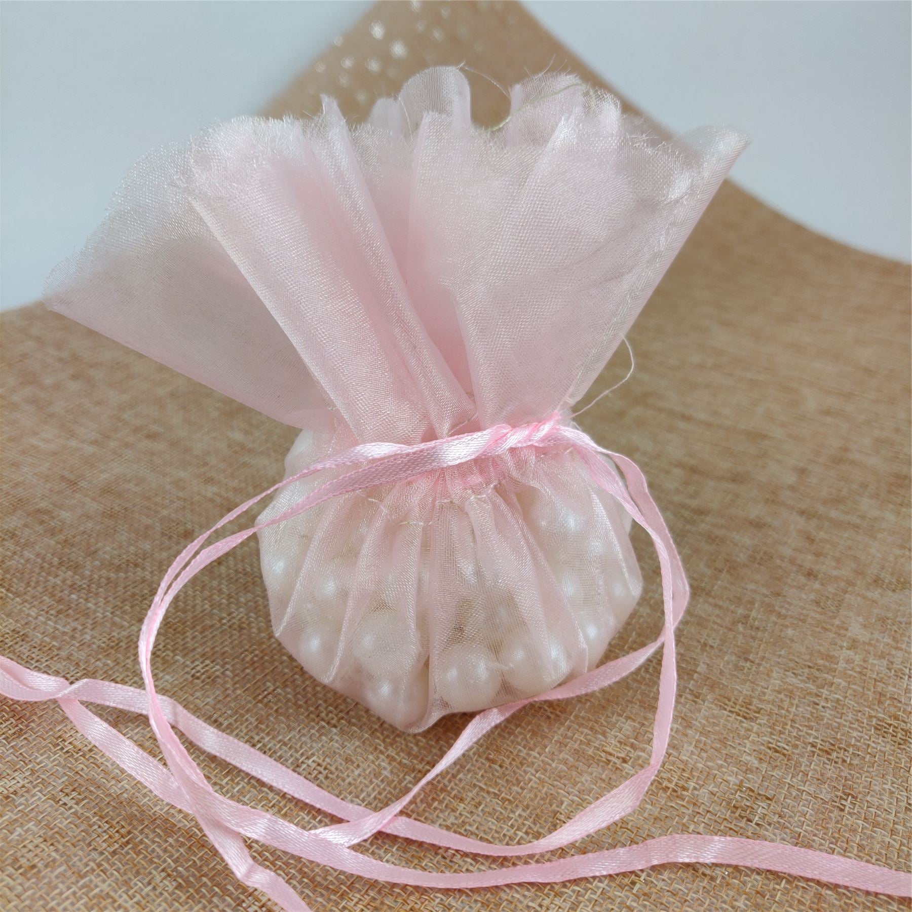 Drawstring Flower Top Favour Pouch