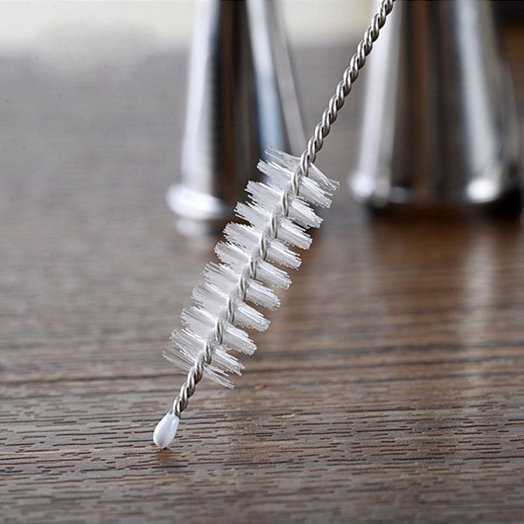 Piping Nozzle Cleaning Brush - Baking Tool Flower Mouth Dual Purpose Pipe Cleaner Small