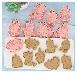 Set of 8 Premium Embossing Cookie Cutters