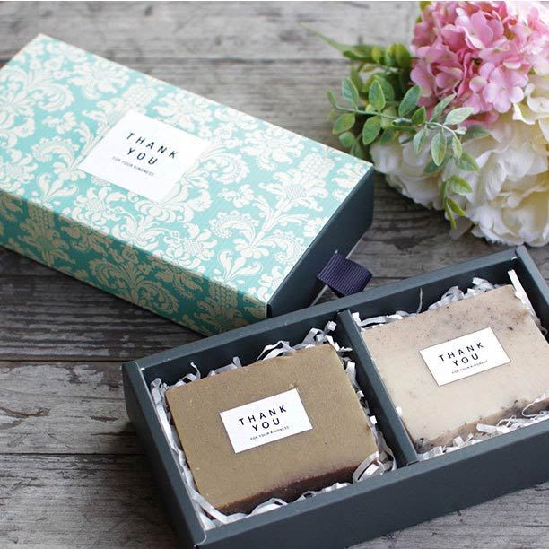 10x Two Compartment Vintage Damask Boxes
