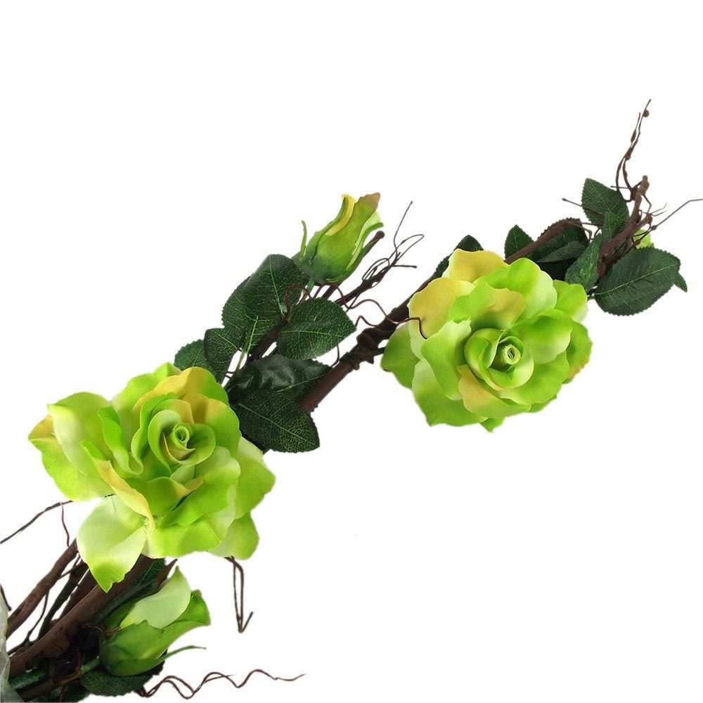 Premium Twig Branch Effect Wild Rose Garland