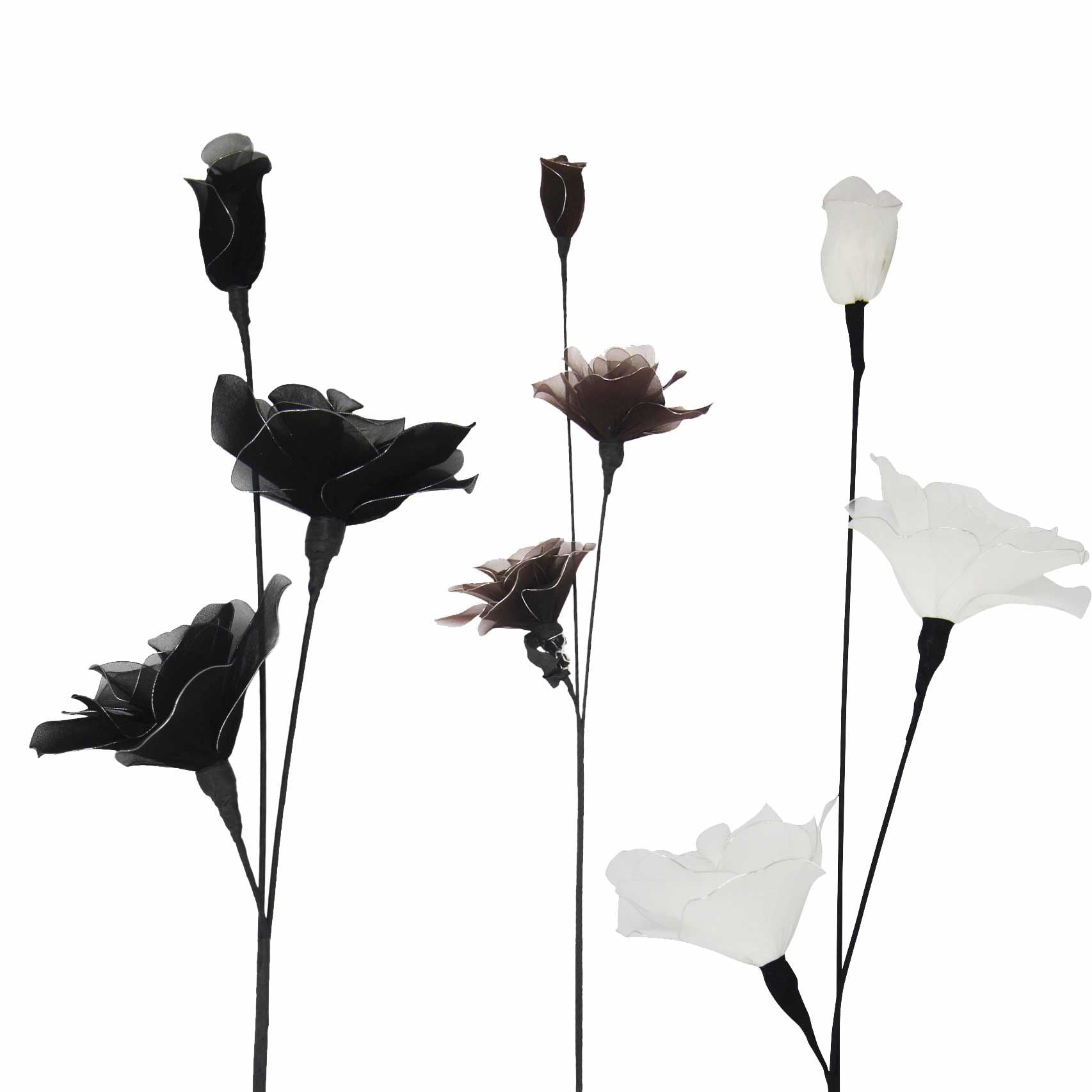 Extra Long 3 Head Nylon Flower Sprays