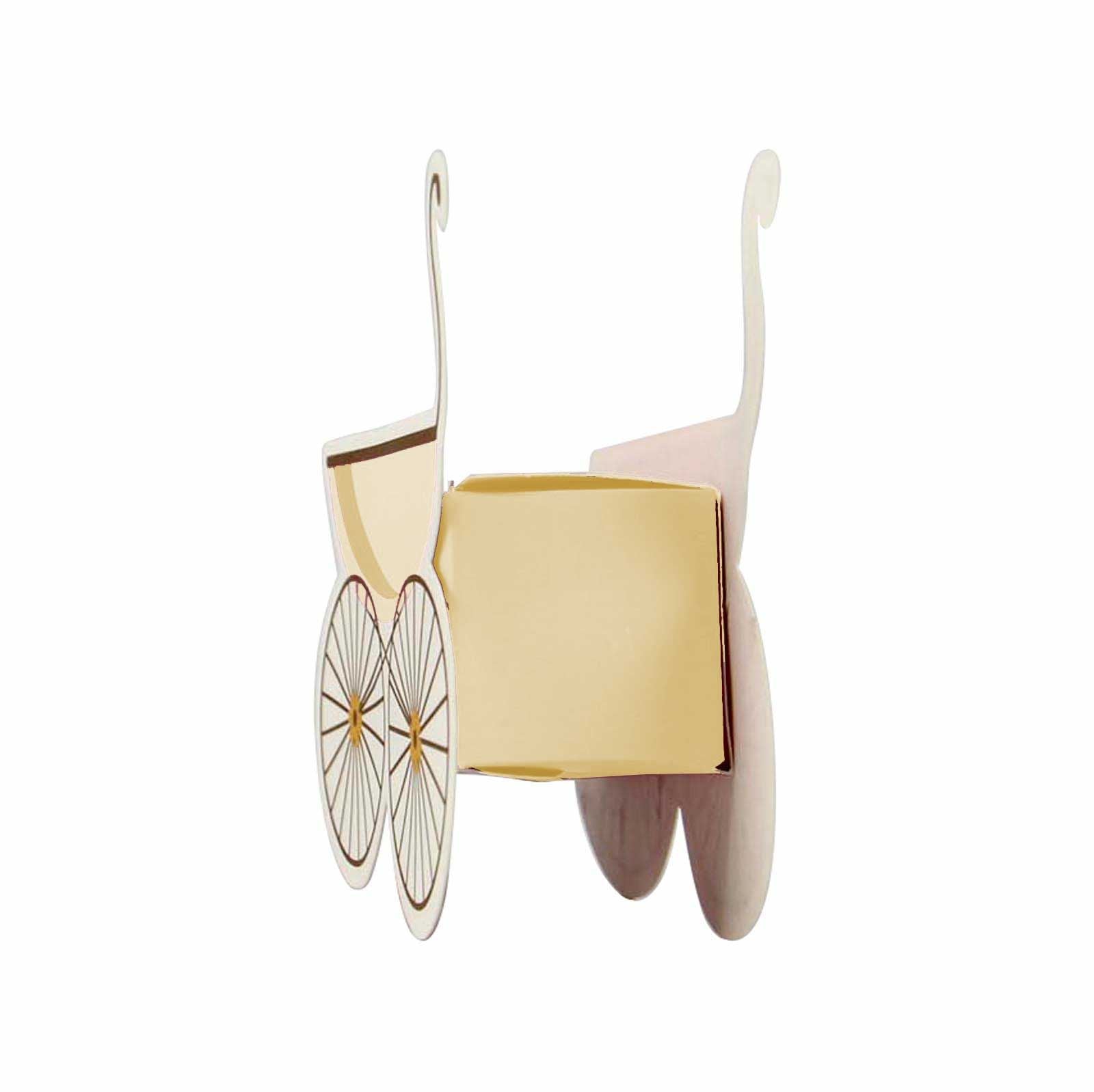 Pram Shape Baby Shower Favour Boxes