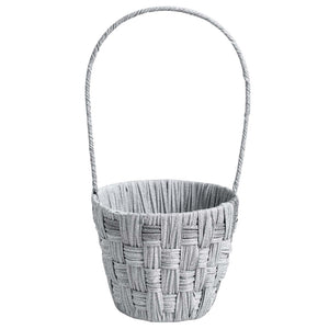Steel and Hessian Tall Handle Baskets
