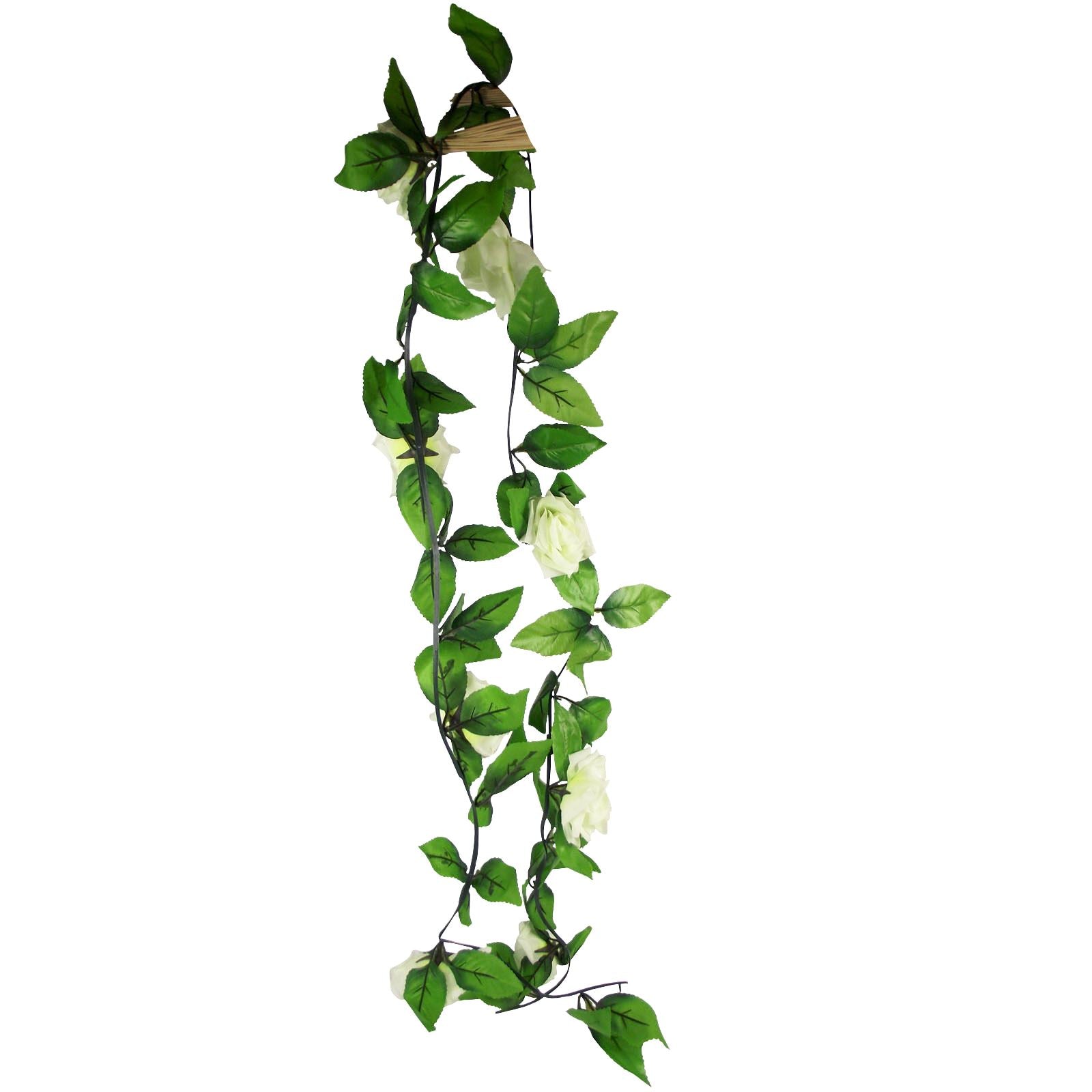 200cm Garland with 8 Open Roses