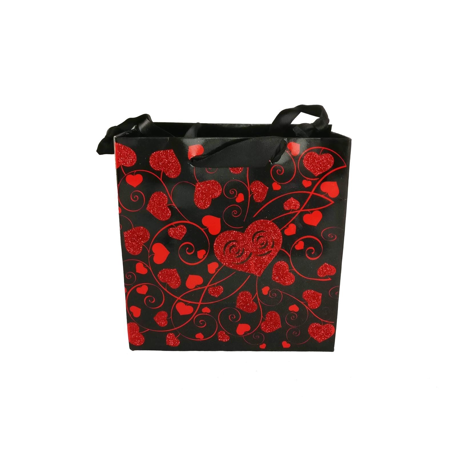 Glitter Heart Valentine Gift Bags