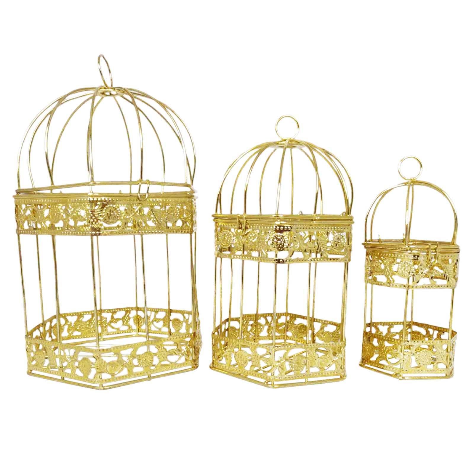Mini Premium Hexagonal Decorative Bird Cages