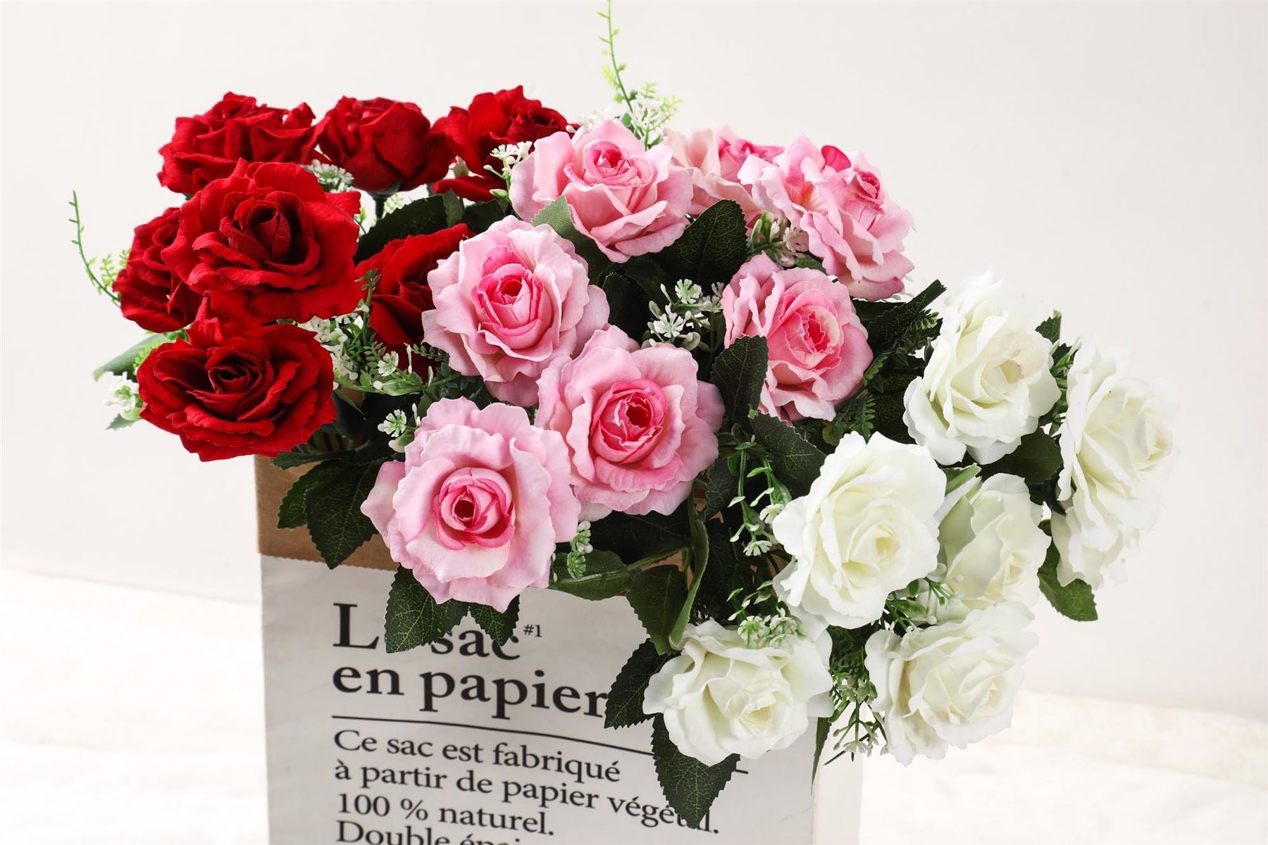 Bunch of 7 Premium Medium Open Rose Bouquet