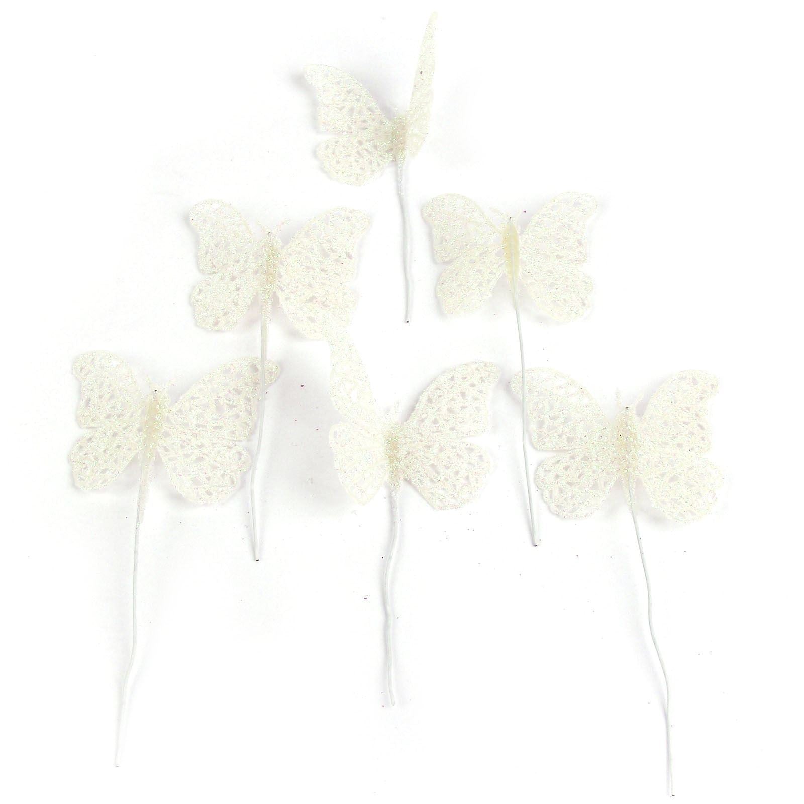 Full Glittered Butterfly Picks