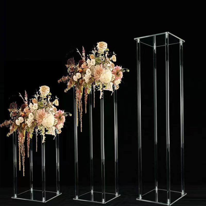 Wedding Props Crystal Road Lead Acrylic Dessert Table Ornaments Wedding Theme Decoration Props