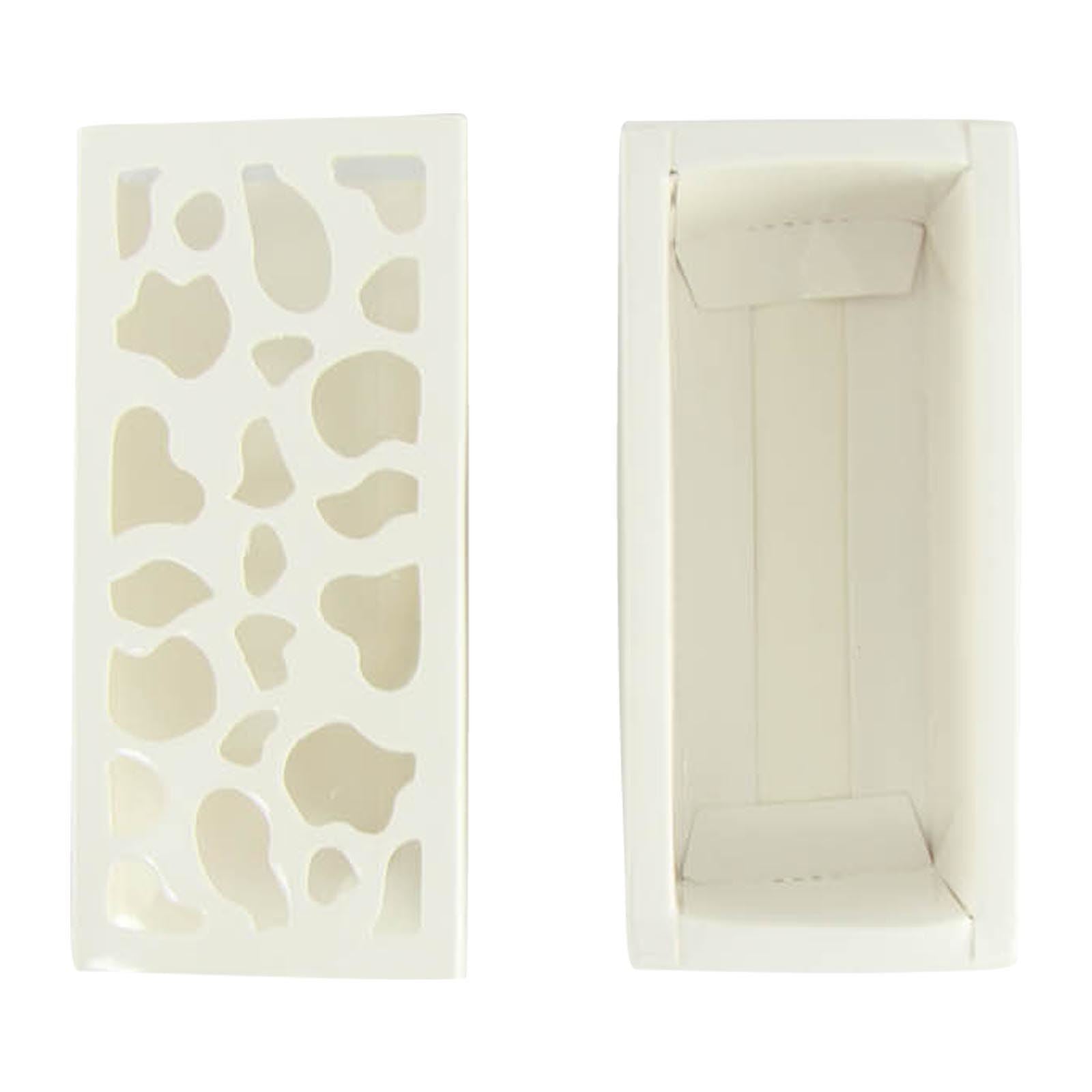 White Cut Out Macaron Boxes