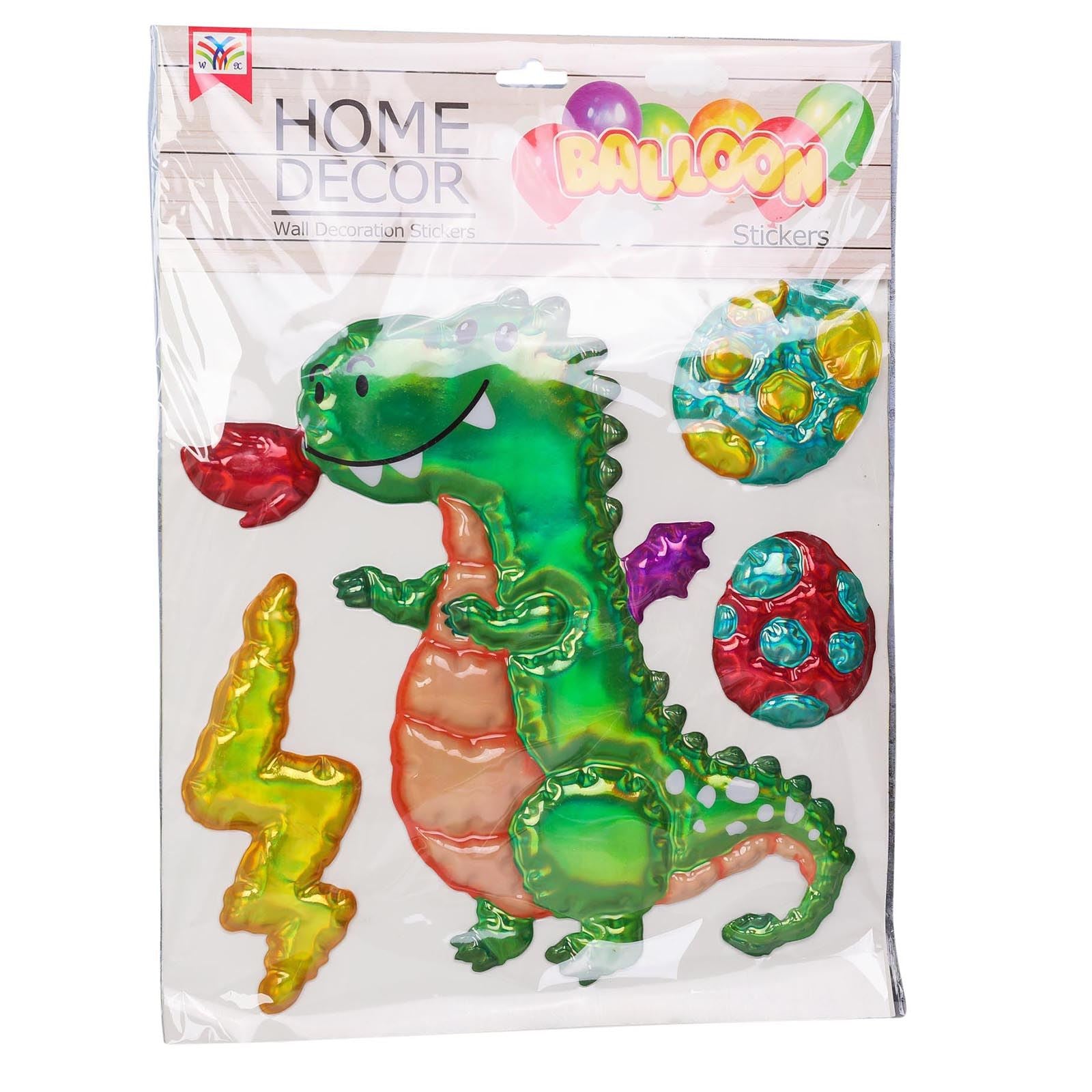 Large 3D Kids Shiny Wall Stickers