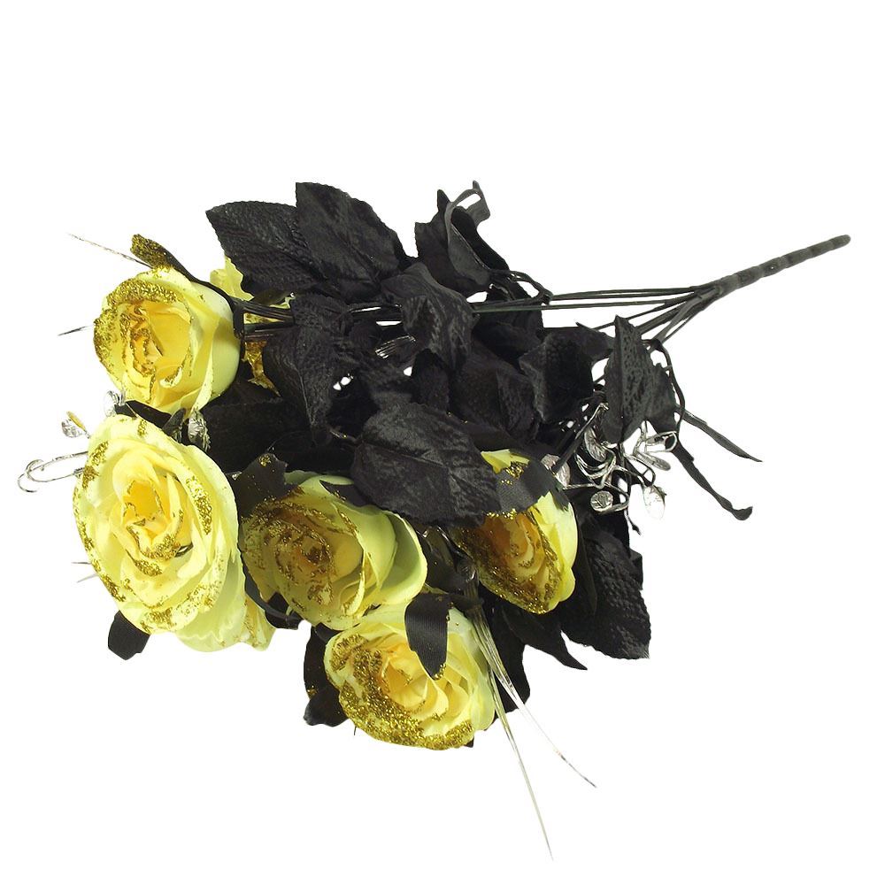 Large 12 Head Bling Glitter Vivid Bouquet