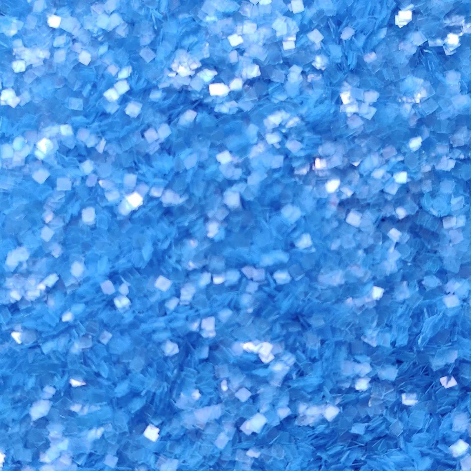 Glitter Elements - Matte Neon Blue - 1mm Square