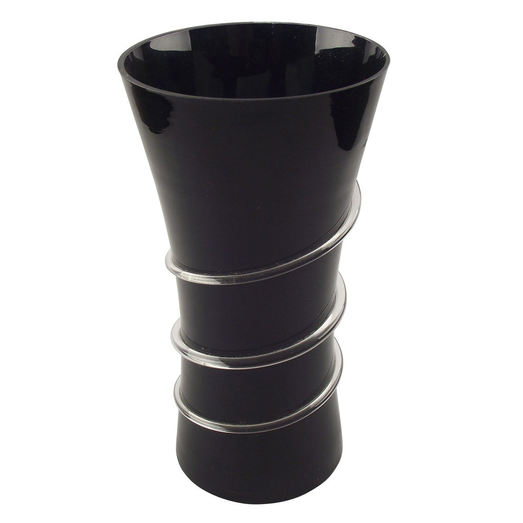 Black Glass Decorative Vases