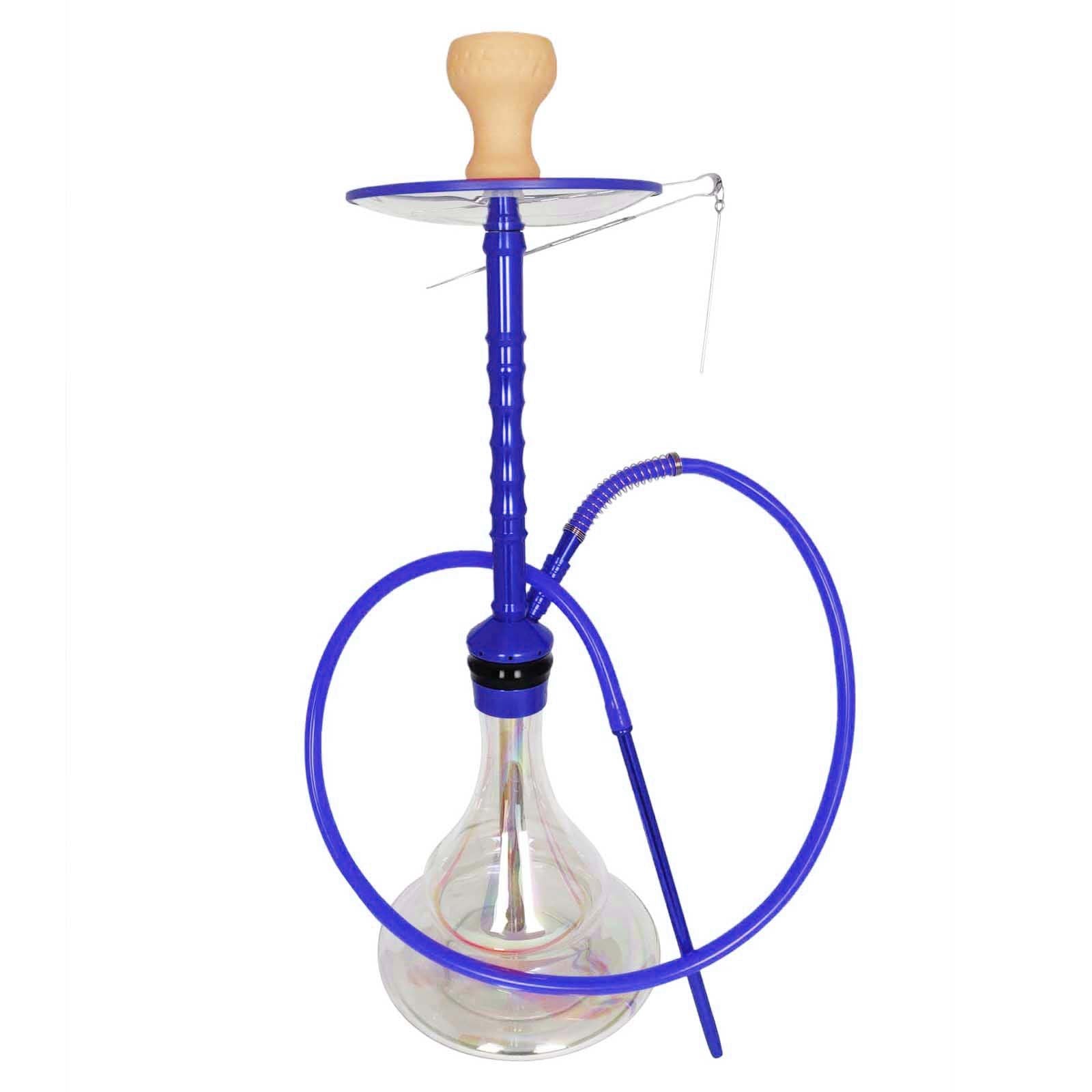 Large Premium Aluminium Hookah with Iridescent Base