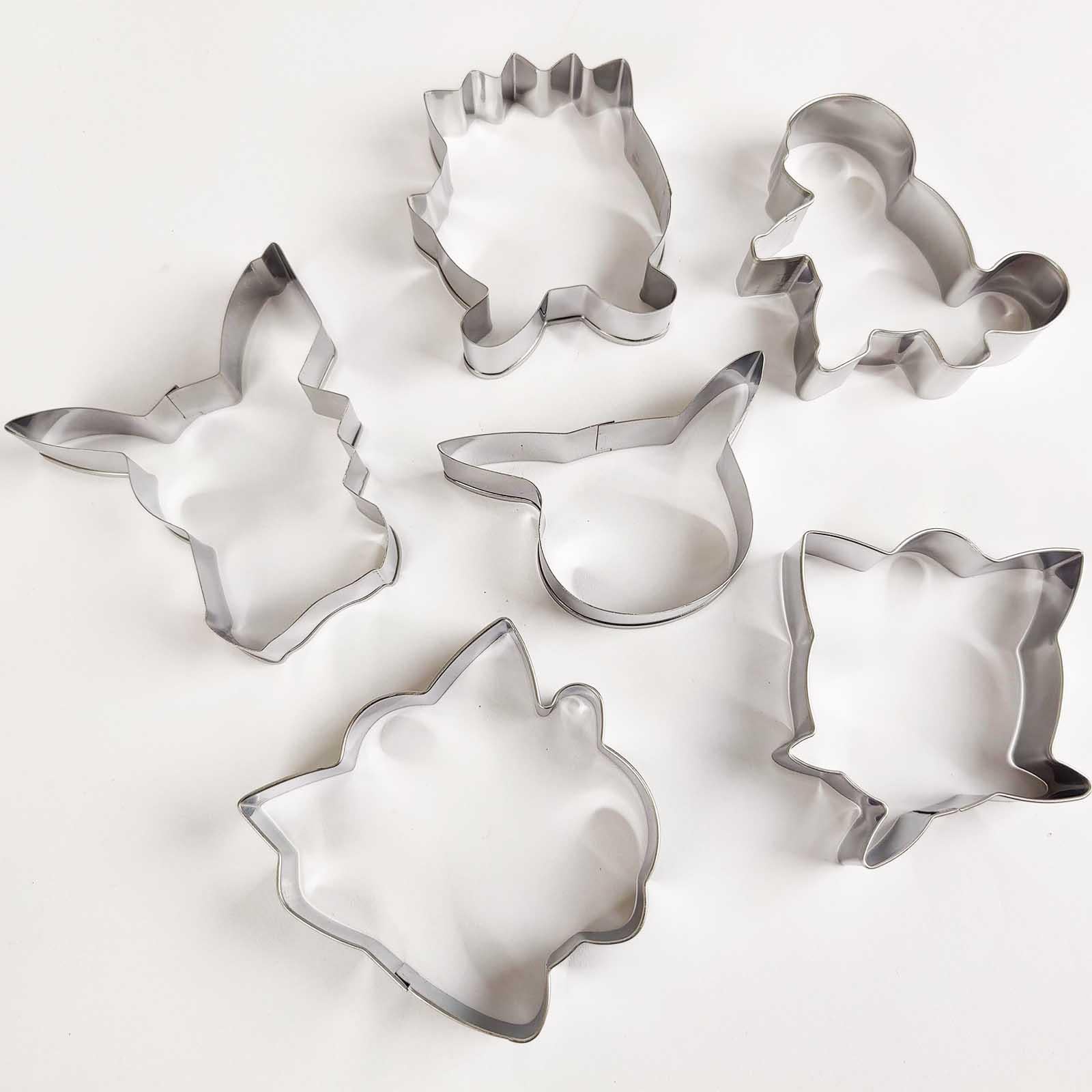 Set of 6 Pokemon Cookie Cutters