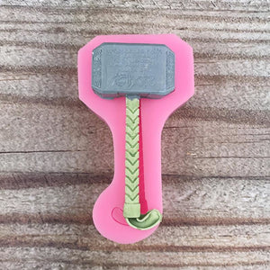 Silicone Mjolnir Thor Hammer Silicone Mold - Avengers Hardware Tools Silicone Molds, Chocolates, Lollipop Cake Molds