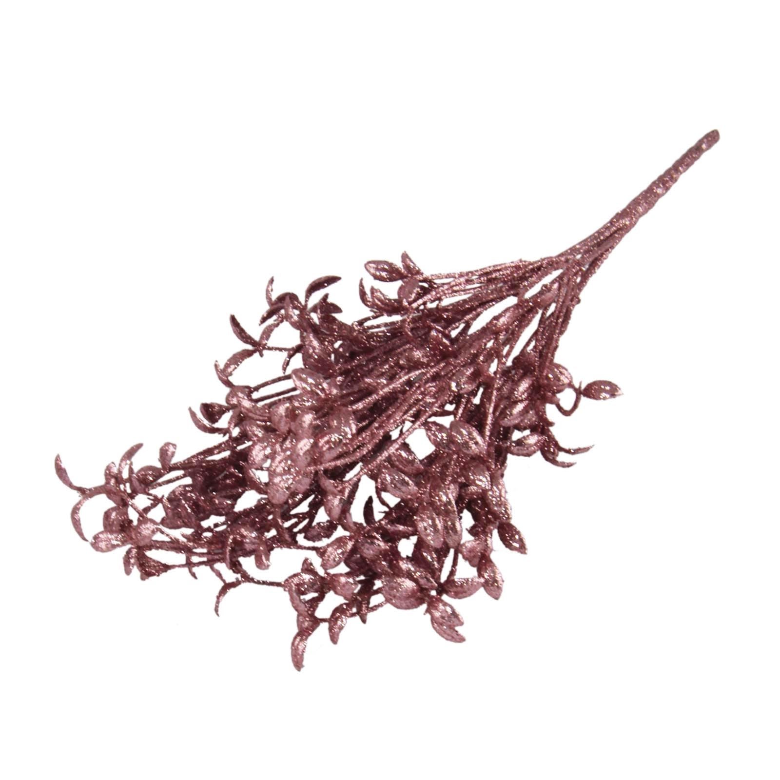 Heavy Glittered Mix Flower and Foliage Bunches
