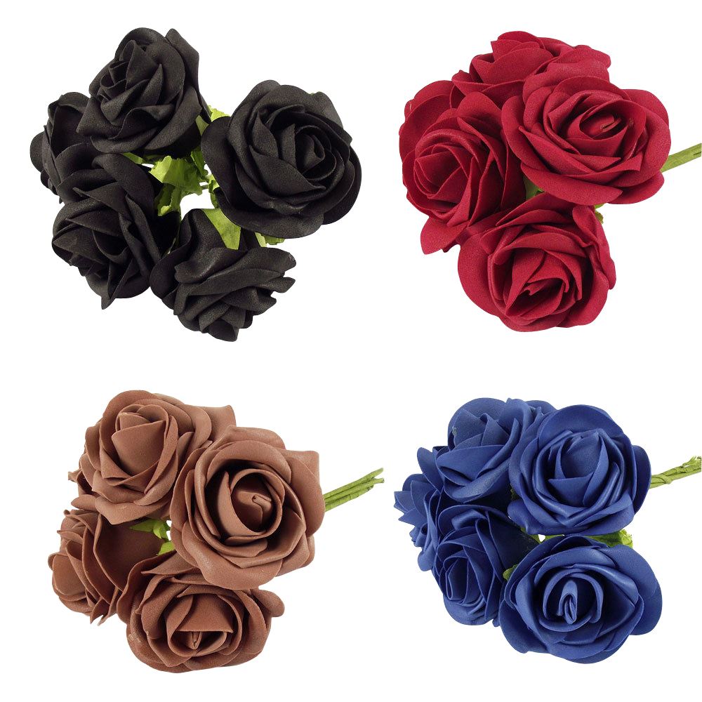 Large Colourfast Roses with Leaf