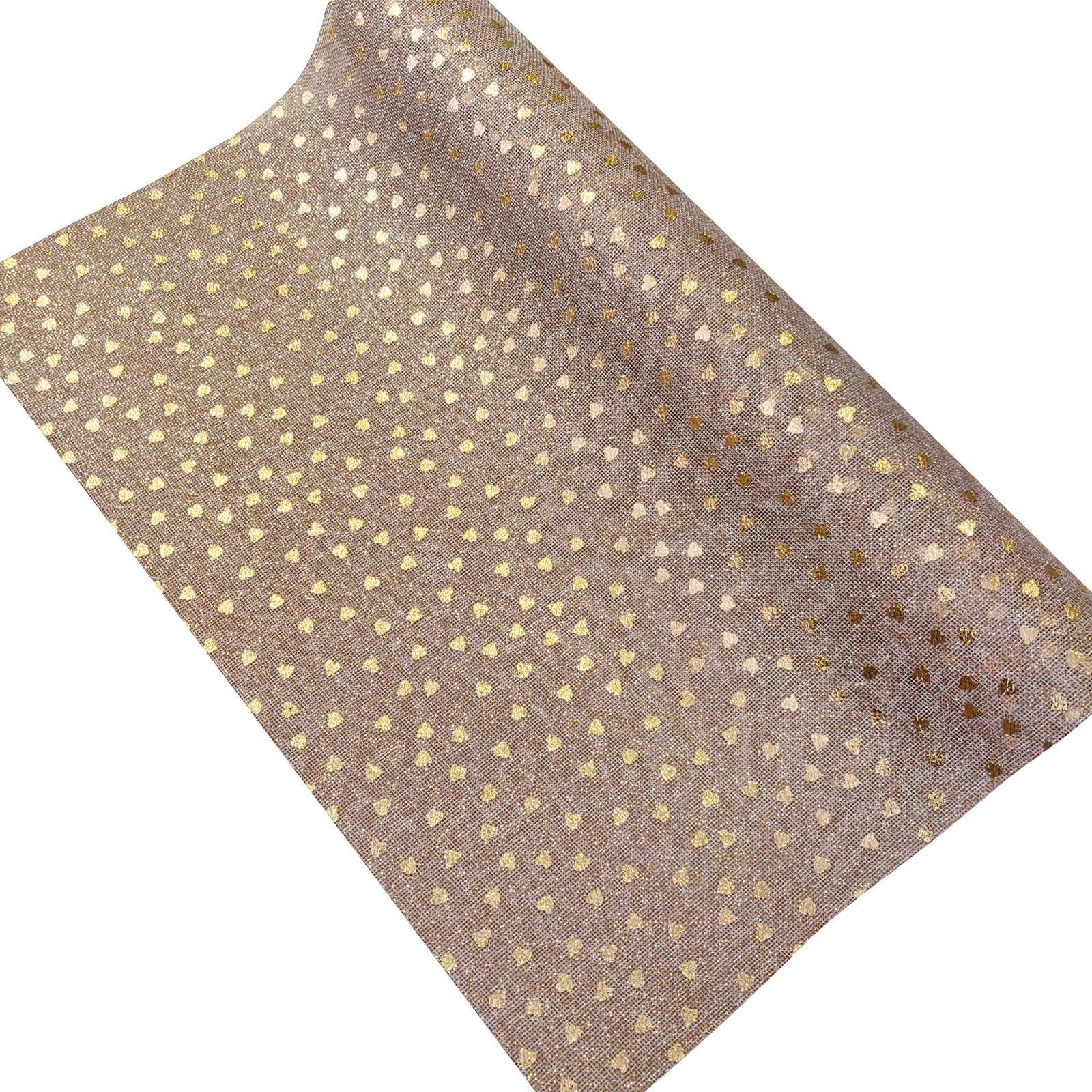 Natural Hessian Fabric Roll with Foil Stamp