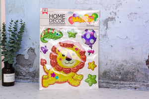 Large 3D Kids Shiny Wall Stickers