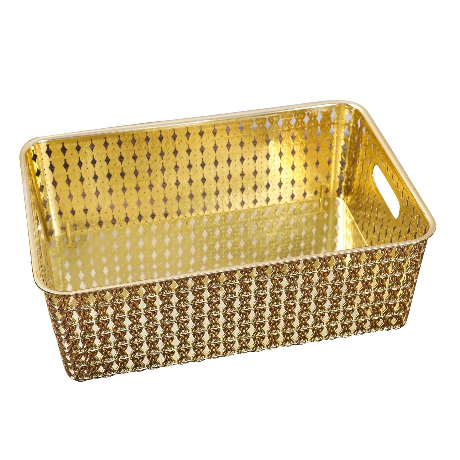 Metallic Gold Plastic Cake Stand