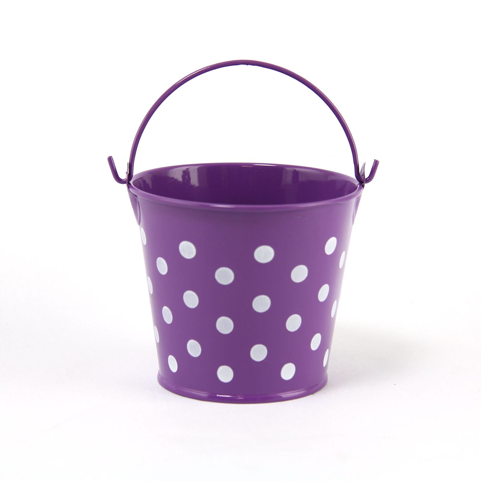 Miniature 6x5x5cm Polkadot Favour Bucket
