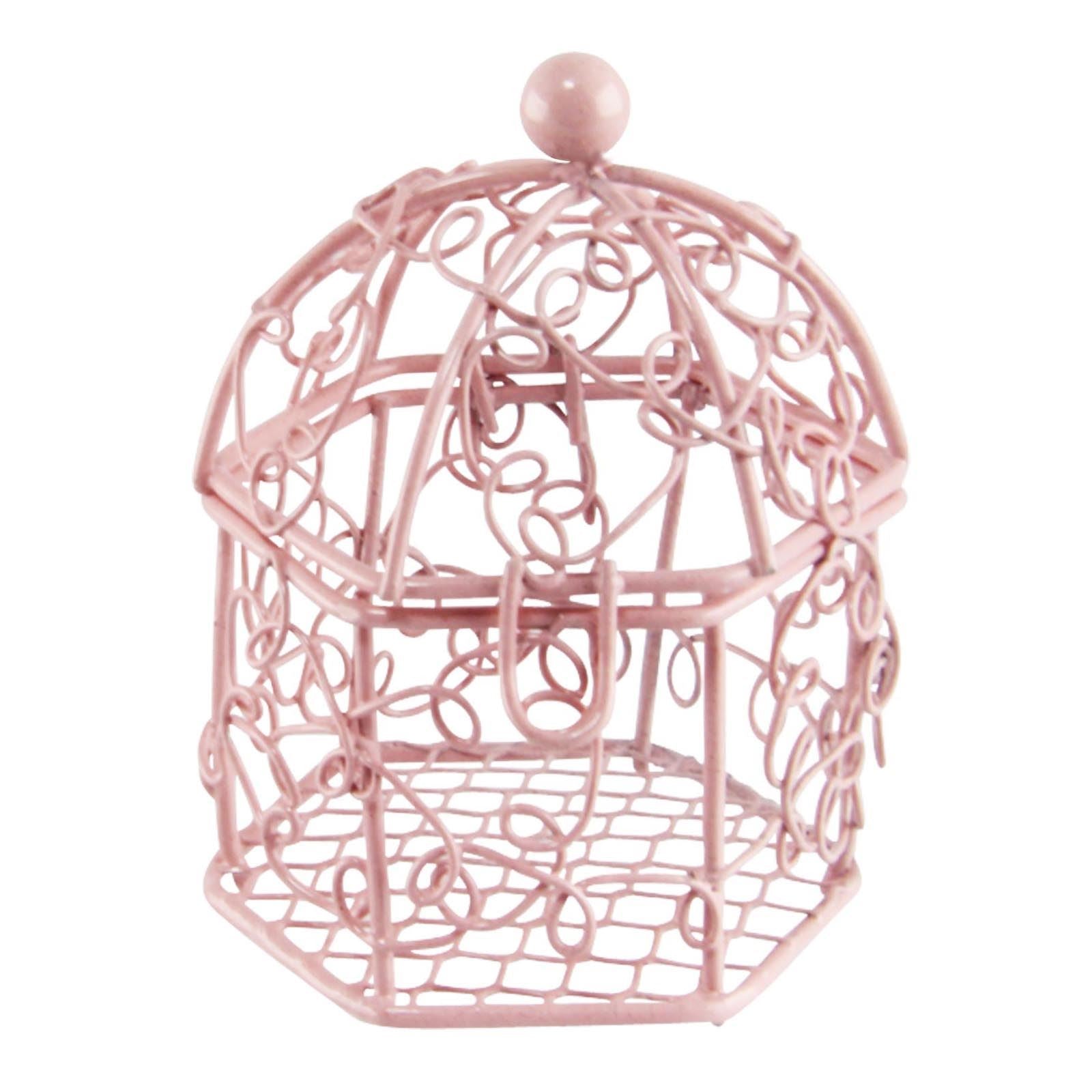 Mini Swirly Bird Cage Favours