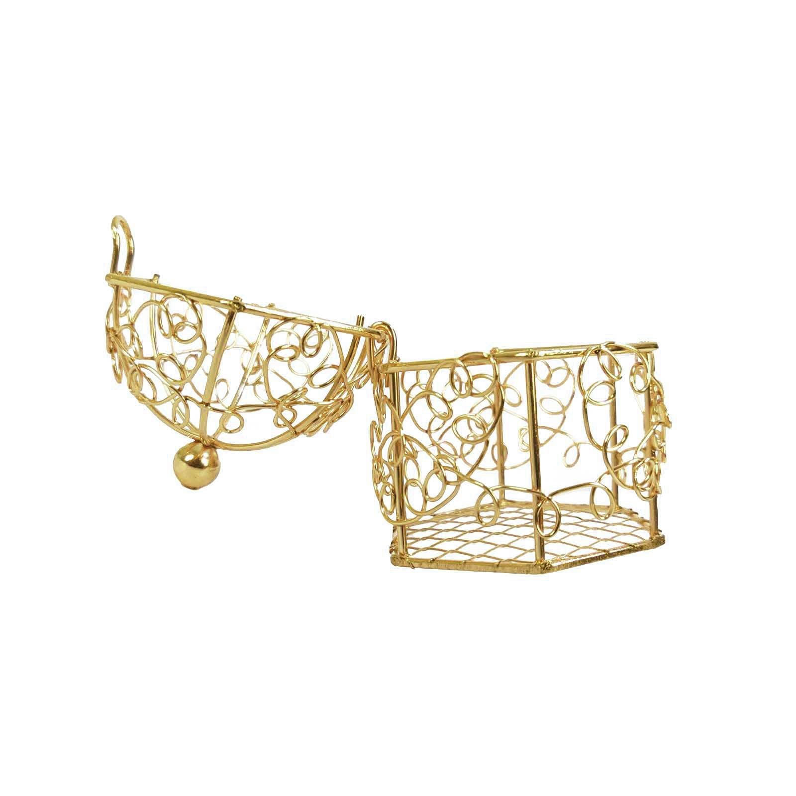 Mini Swirly Bird Cage Favours