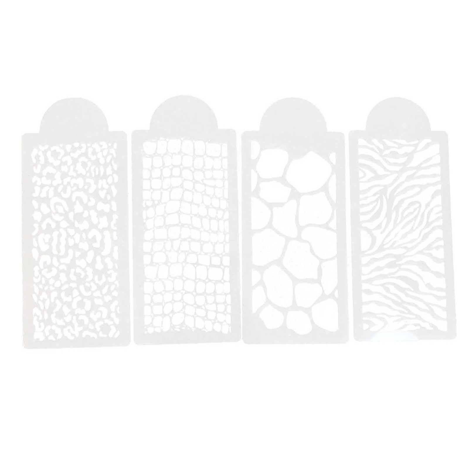 Set of 4 Animal Print Stencils