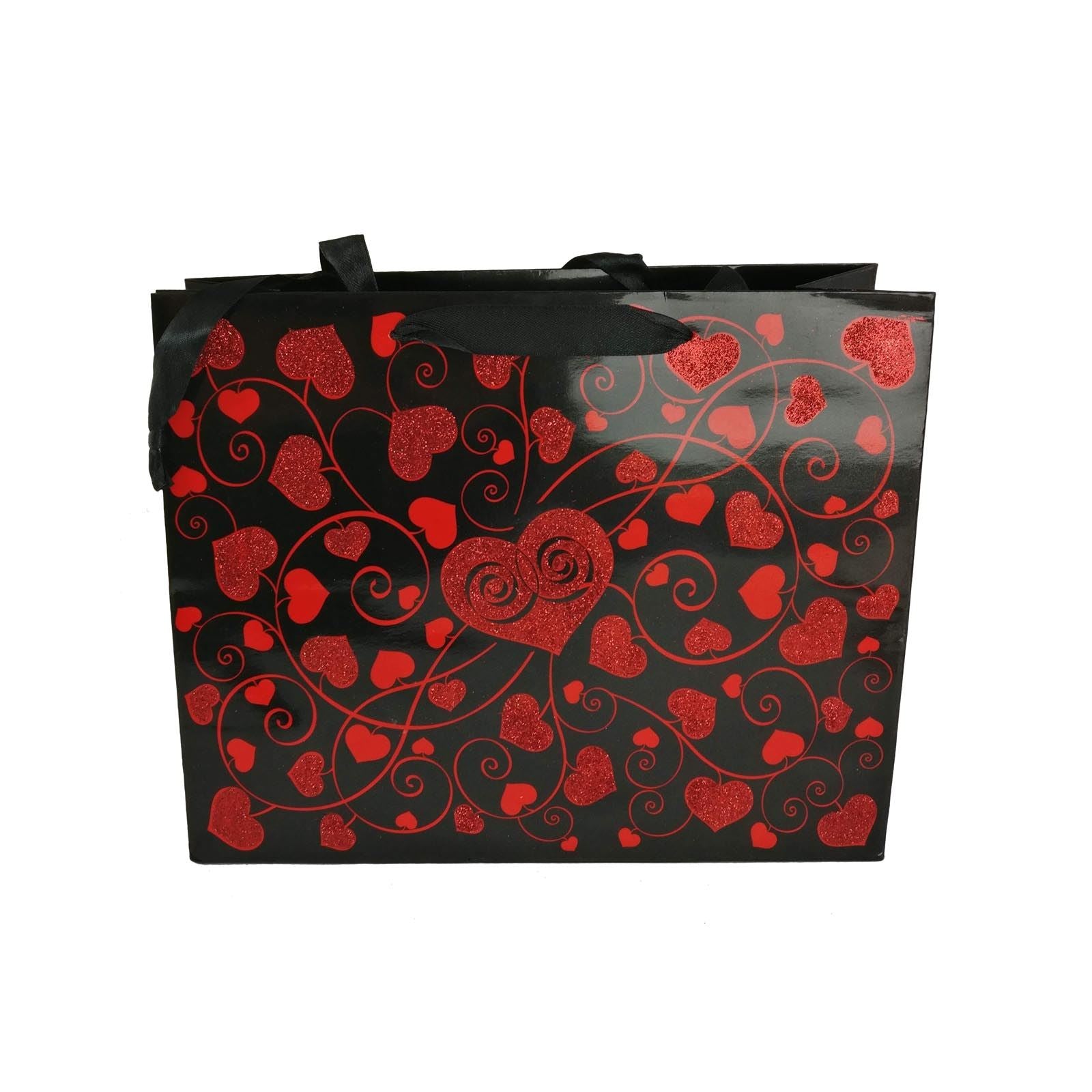 Glitter Heart Valentine Gift Bags