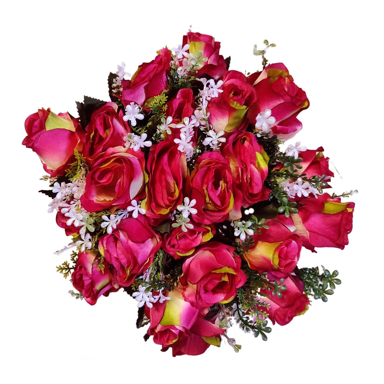Large Bunch of 21 Rose Buds
