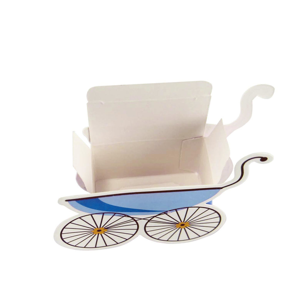 Pram Shape Baby Shower Favour Boxes