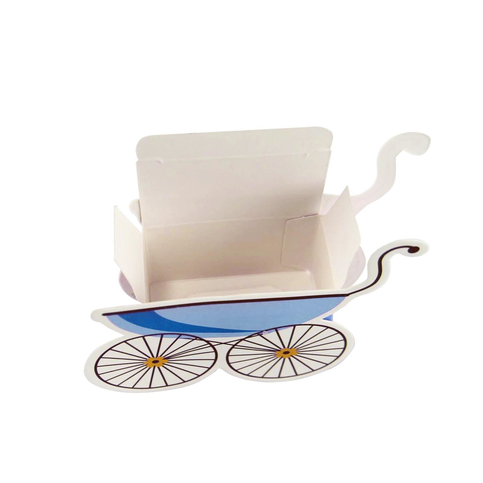 Pram Shape Baby Shower Favour Boxes