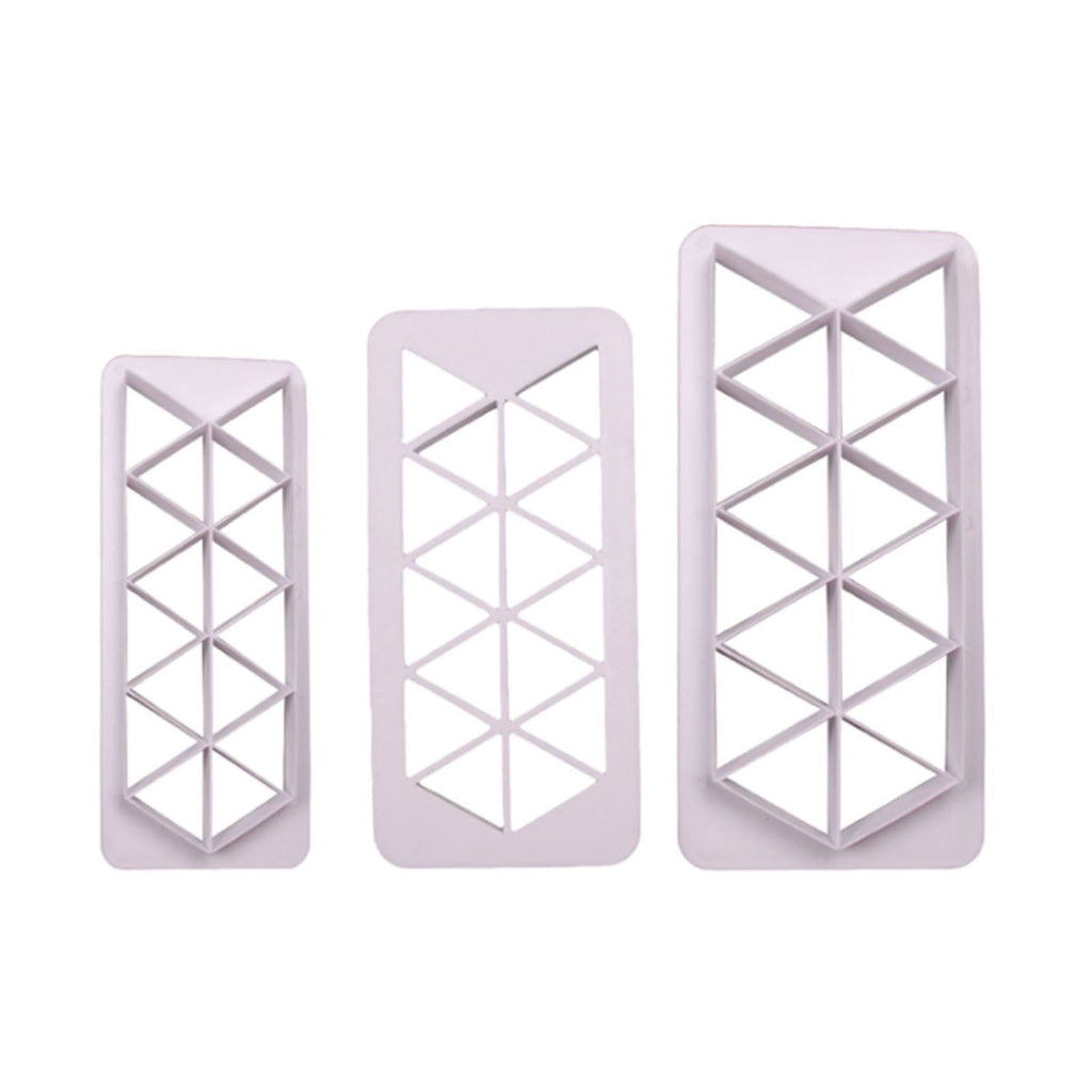 Set of 3 Shaped Plastic Fondant Cutters