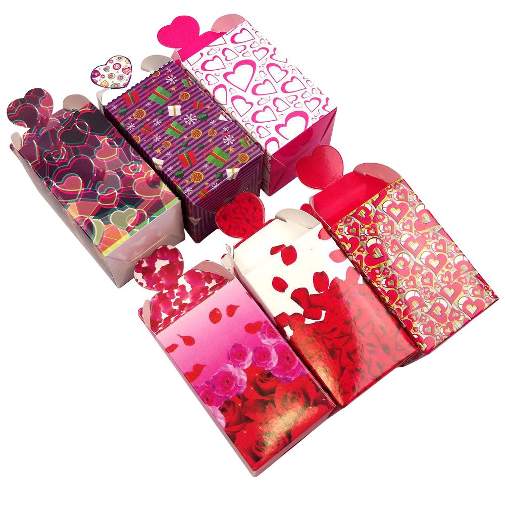 Printed Heart Top Favour Boxes