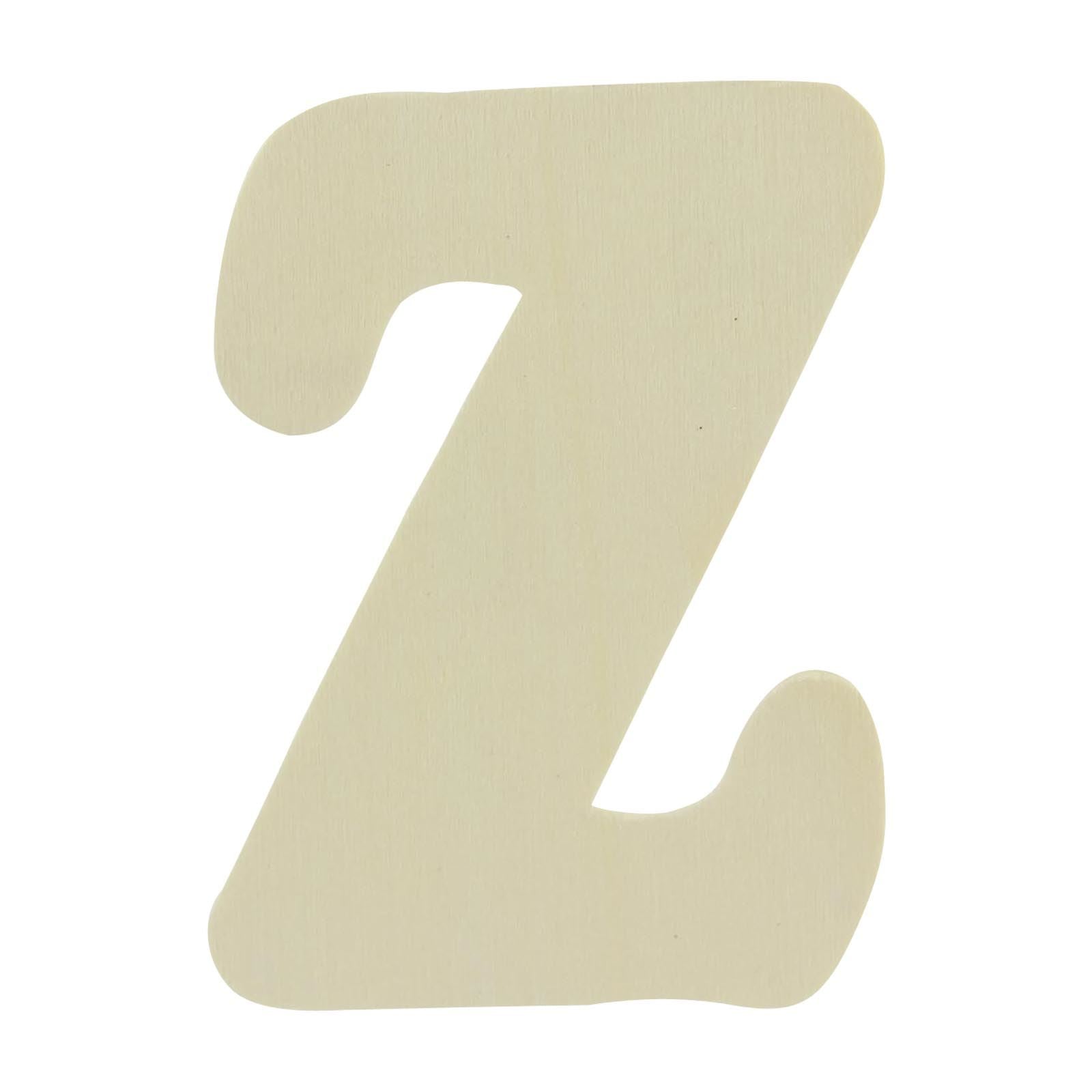 Large Natural Wood Flat Alphabets