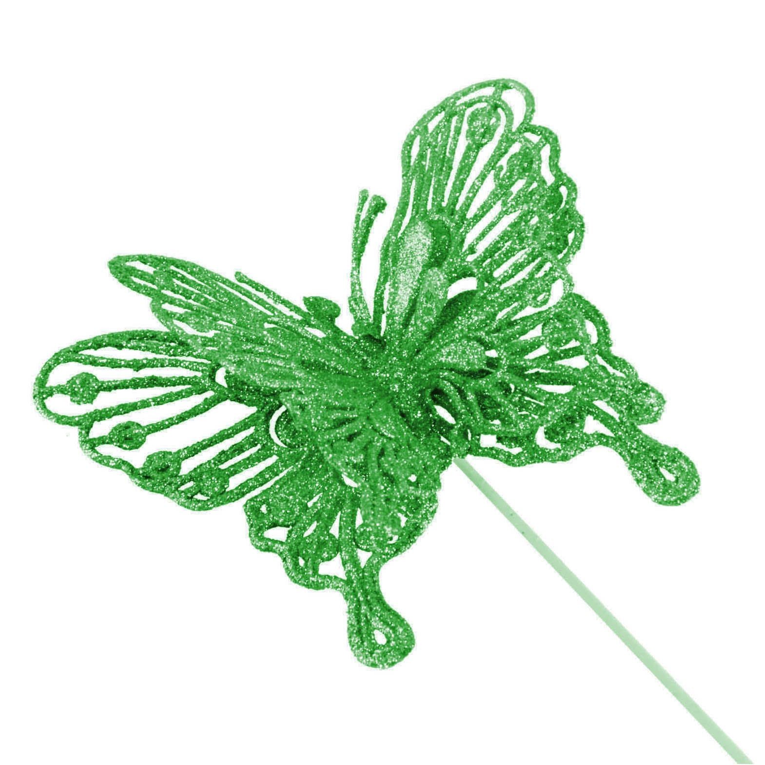 Heavy Glittered Large Double Layer Butterflies
