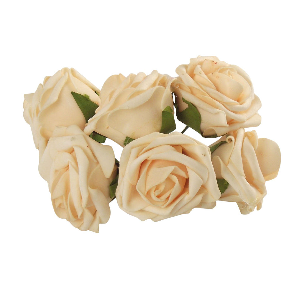 Bunch of 6 Soft Colourfast Roses