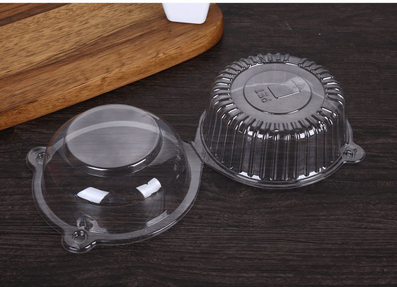 Transparent Cupcake Pod Clam Boxes - Dessert Presentation Shell Clear