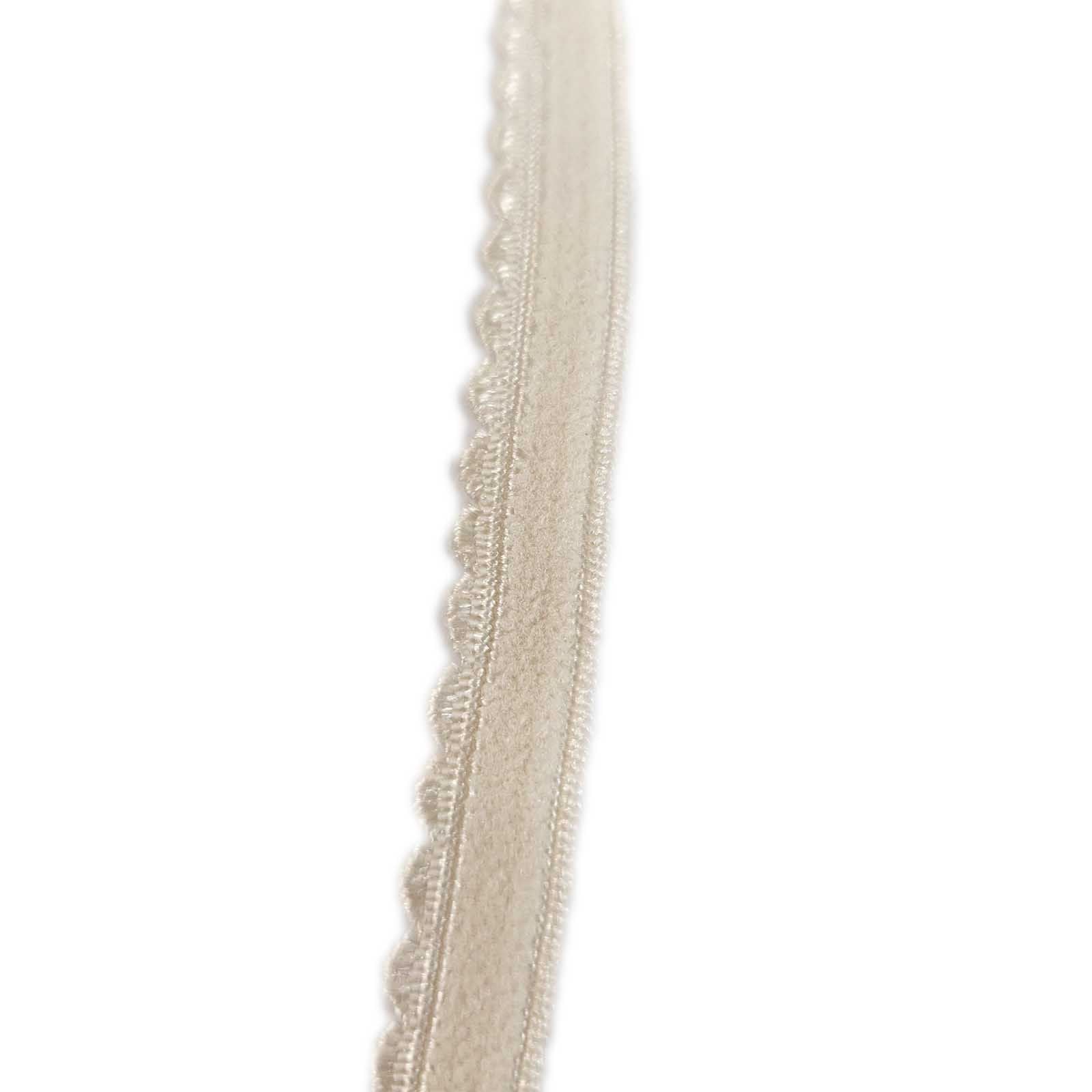 Soft Touch Velvet and Cotton Elasticated Lace