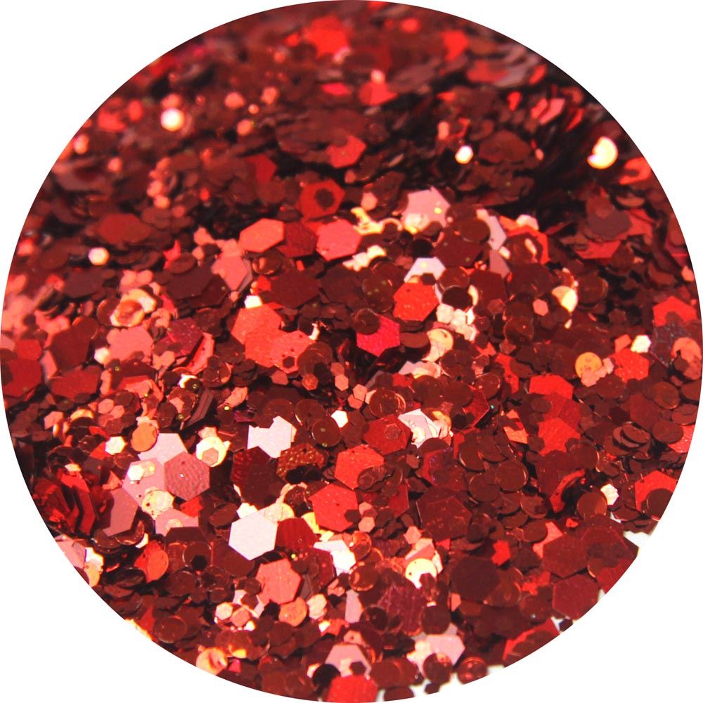Glitterbodies Cosmetic Grade Festival Glitter Cocktail Multi Grade Chunky  [Queen Of Fire]
