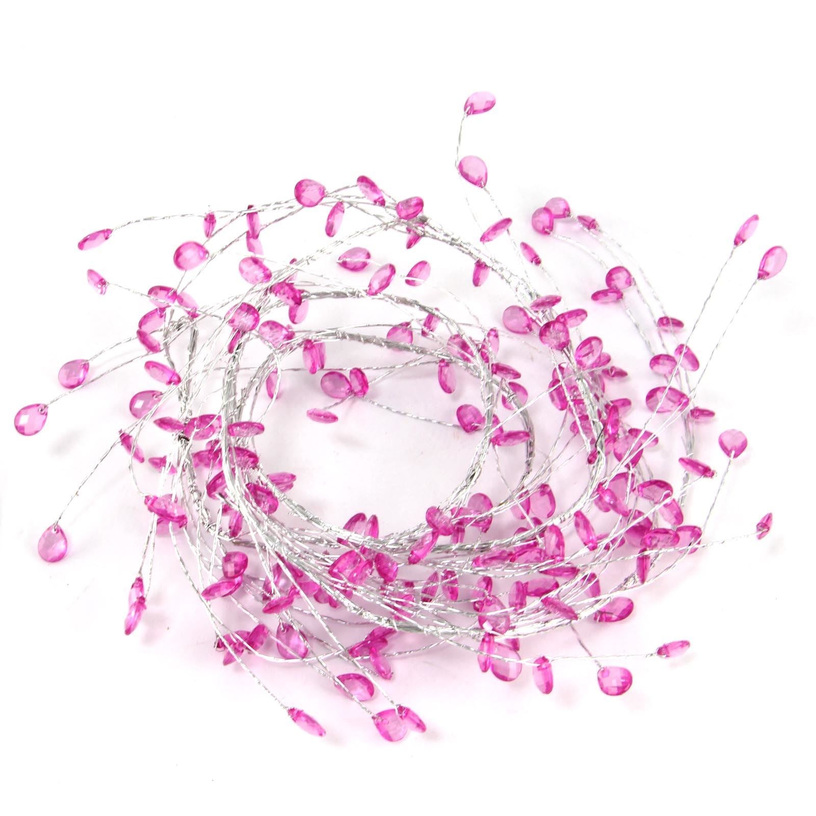 130cm Branching Coloured Crystal Garland